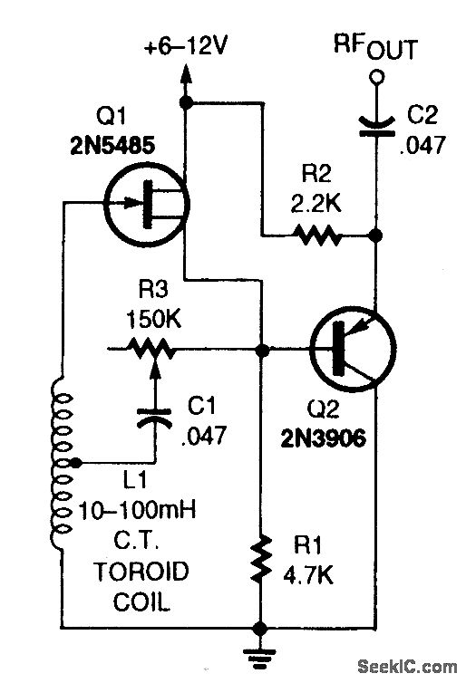 VLF LC振荡器信号产生 电路图 ,解决方案