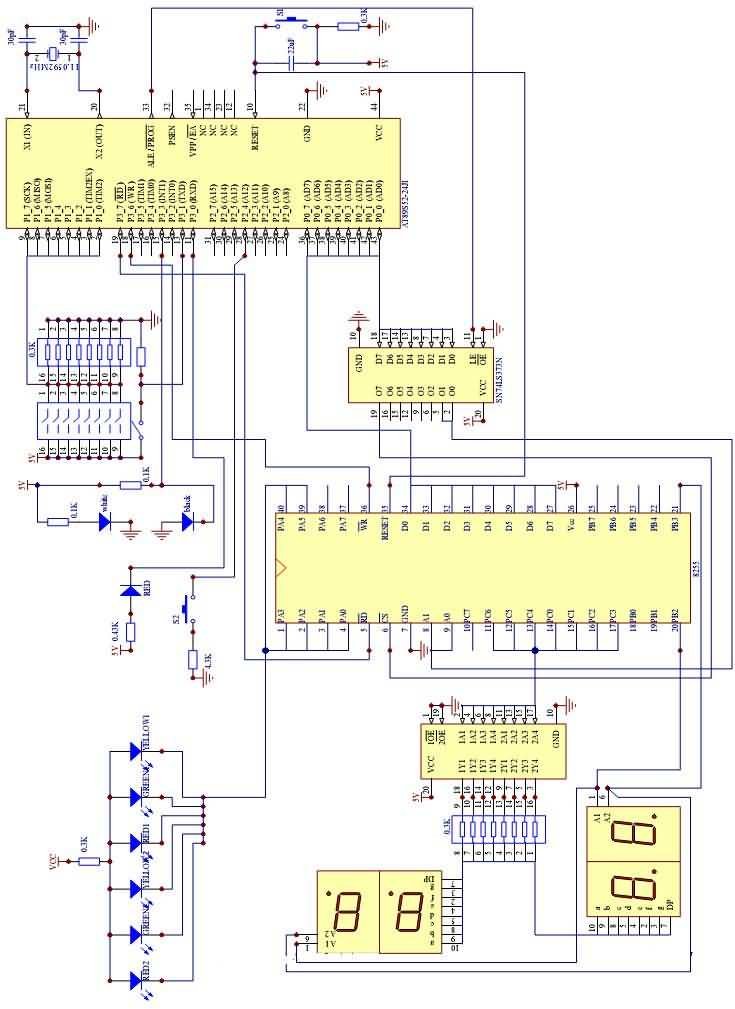 单片机交通灯控制毕业设计,解决方案