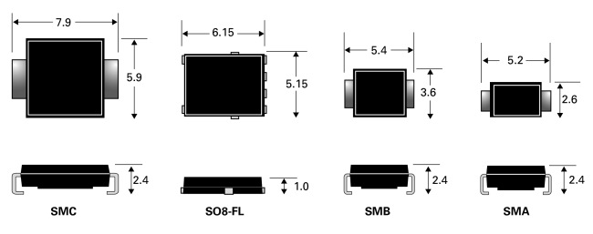 小尺寸功率MOSFET及肖特基二极管的封装挑