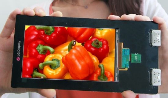 LG推世界首款 4倍高清 手机 面板最薄最窄_电