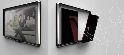 双屏概念电视机 集成两个面板OLED显示器_电