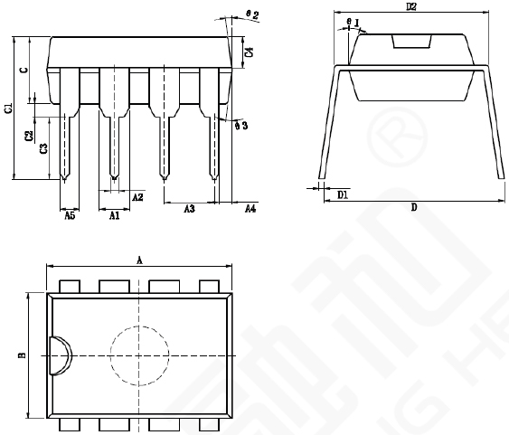 RH6012单通道触摸可控硅调光IC,解决方案