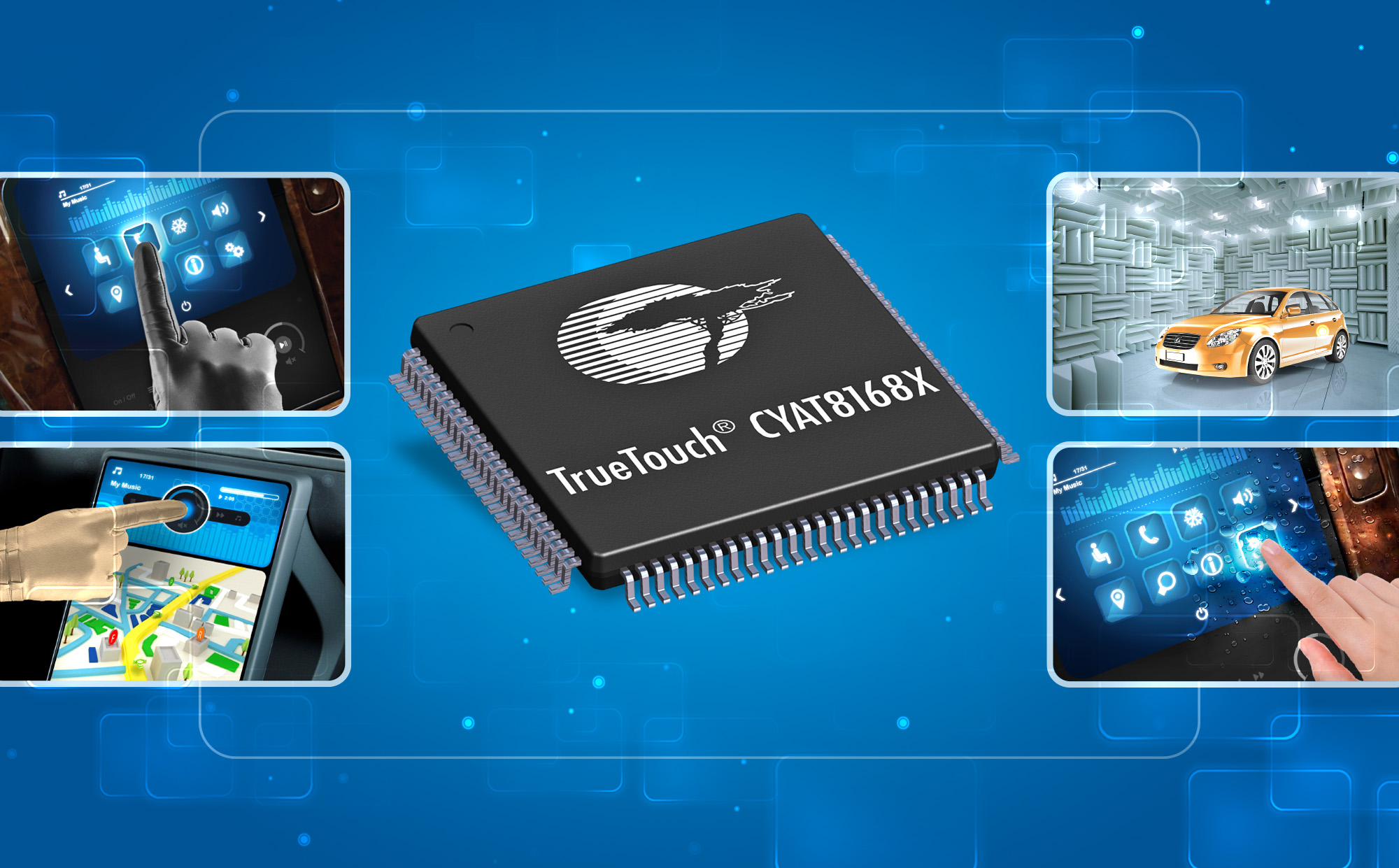 Cypress(赛普拉斯)面向大屏HMI系统推出新型T