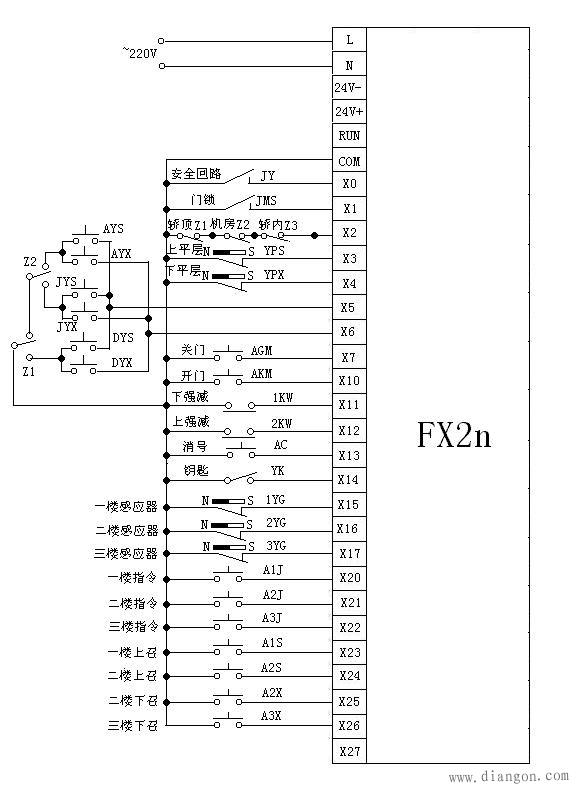 三,plc接线图(输出回路)_接线图分享 三,plc接线图(输出回路)