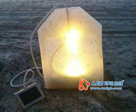 太阳能新创意：茶包灯