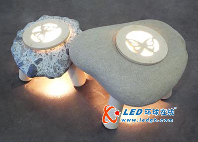 园林景观LED石头灯