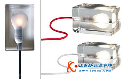 透亮冰块LED灯泡