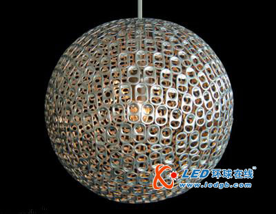 变废为宝易拉罐拉环LED吊灯