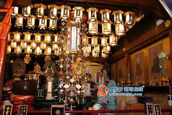 LED照亮世界遗产（一）：慈尊院导入LED的效果