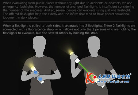创意手电推荐 配备发光LED绳索