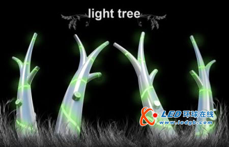 概念发光树 新型照明系统概念工业设计