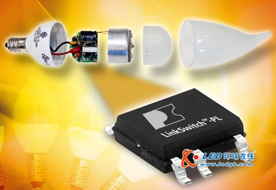 Power Integrations针对蜡烛灯泡应用推出超紧凑LED驱动器参考设计