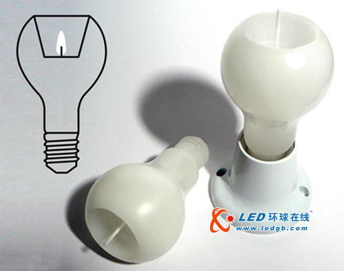 超有现代感的灯泡蜡烛