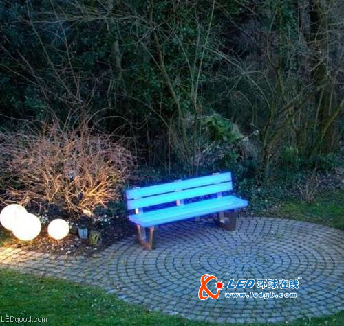 静溢靓丽LED景观发光椅 