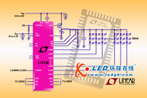 Linear推出全新32通道30mA降压LED驱动器