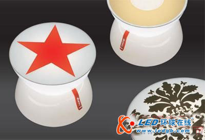 如此多彩的LED发光茶几