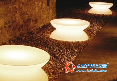 如此多彩的LED发光茶几