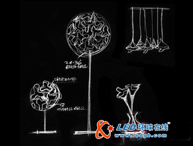 海洋珊瑚花瓣创意LED灯