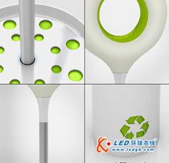 一举两得的妙用 用废旧电池点亮的LED路灯