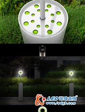 一举两得的妙用 用废旧电池点亮的LED路灯