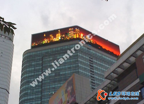 广州市广晟大厦691平方米高端节能LED显示屏