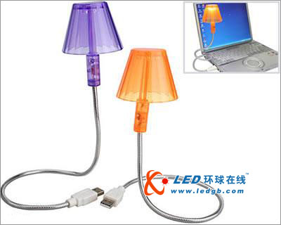 软管LED光源的USB台灯