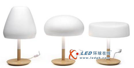 白玉无瑕的LED台灯 