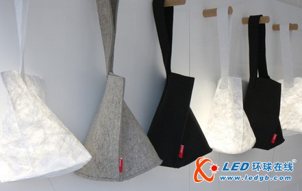 灯光&ldquo;嵌&rdquo;在生活里 来自便携袋灵感而来的LED灯