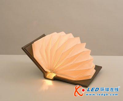 书一样 可拉伸褶皱创意LED台灯