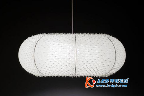 立体凹凸纹理纸灯罩的LED落地灯