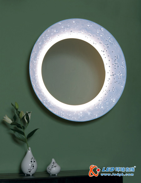 月食造型的LED魔镜