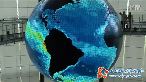 日本万块屏幕打造OLED立体地球