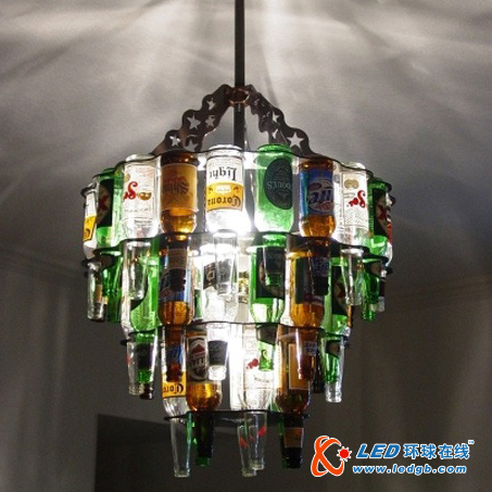 酒元素的美酒酒瓶吊灯