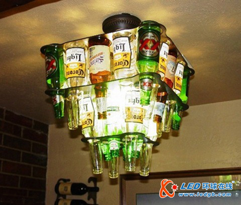 酒元素的美酒酒瓶吊灯