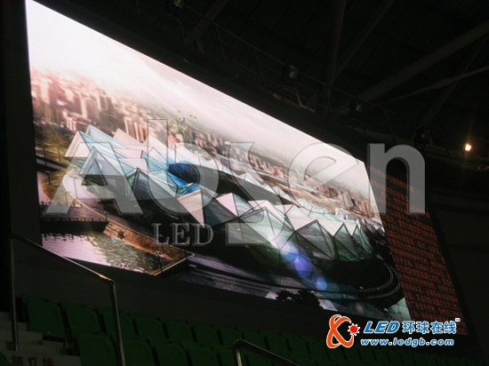 为大运添光彩 艾比森LED显示屏点亮篮球分会场