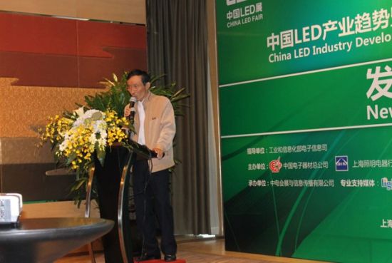 中国光学光电子行业协会LED显示应用分会秘书长陆荣庆讲解LED显示屏十二五规划
