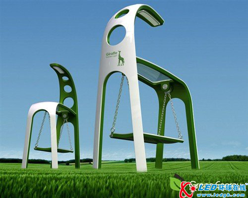 创新太阳能摇椅 史上最酷公园座椅
