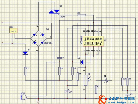 简易led灯电路原理图_led灯延时开关电路图_led灯延时开关电路图