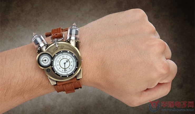 需要上发条的Tesla Watch蒸汽朋克手表问世-电
