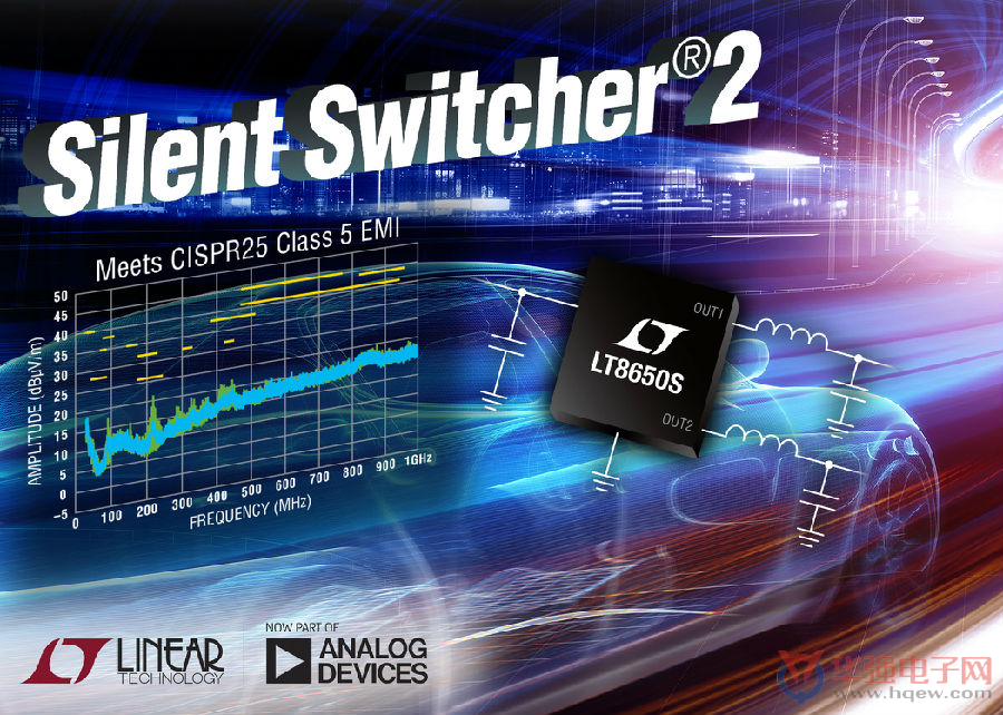 同步降壓型Silent Switcher 2在2MHz提供94效率并具超低EMI輻射