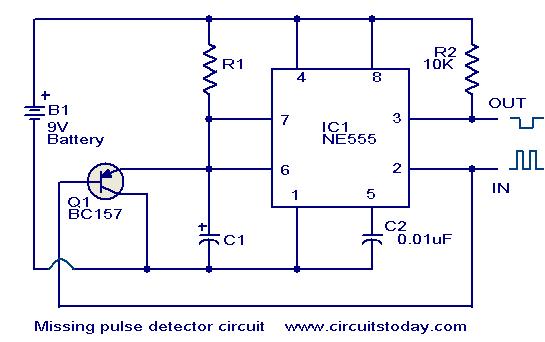 基于NE555的脉冲丢失检测电路