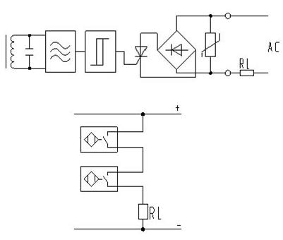 [图]光电开关传感器双线交流原理图及接线图