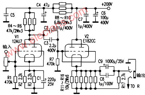 简单的电子管耳机放大器