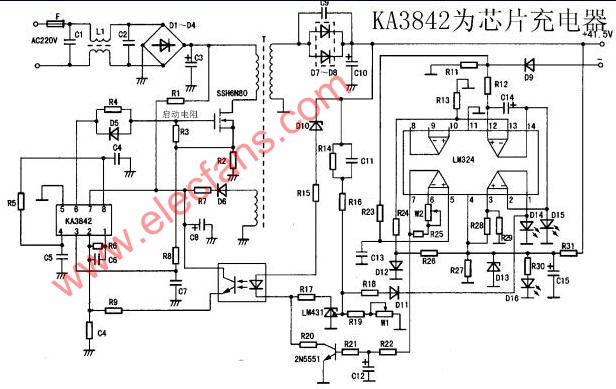 永久龙牌电动自行车充电器电路图