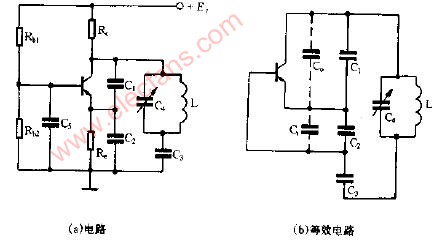并联改进型电容三点式振荡电路图