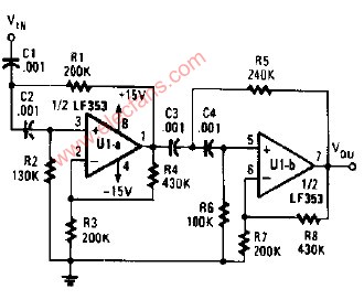 四阶巴特沃斯高通滤波器