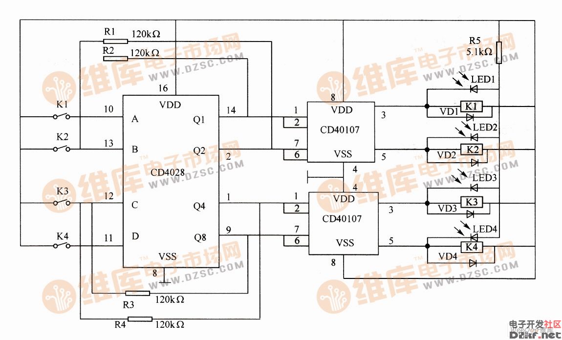互锁开关控控制电路图