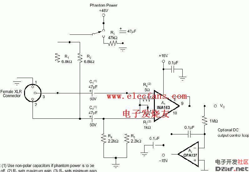 话放电路图INA163_电路图-华强电子网