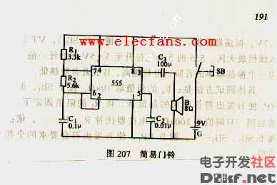 简易门铃电路图_电路图-华强电子网