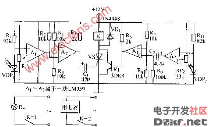 光敏二极管继电路图_电子设计应用_电子设计
